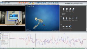 Gait analysis with iSen software and 7 IWS inertial motion units (studio live)